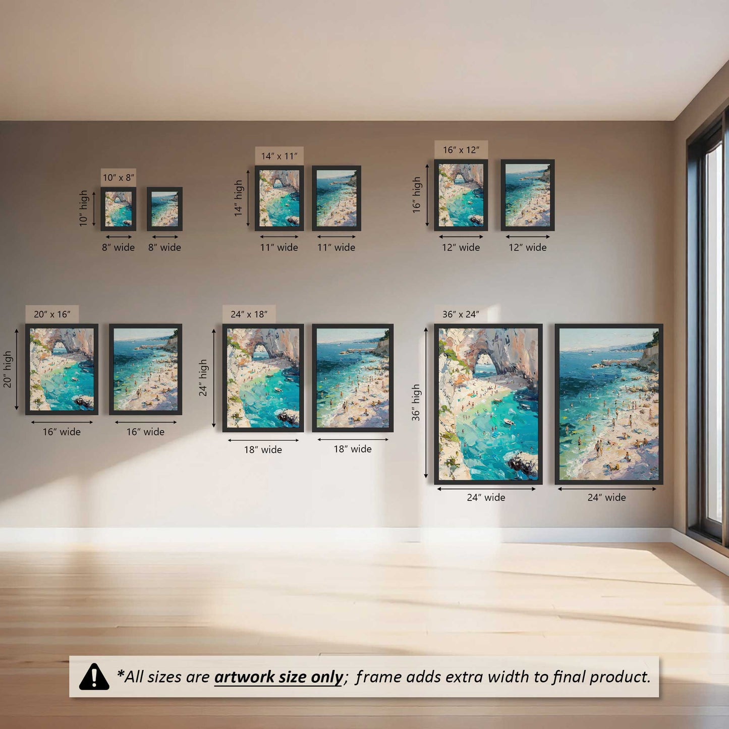 Azzurro Cove & Blue Hour Beach Set of 2 Prints