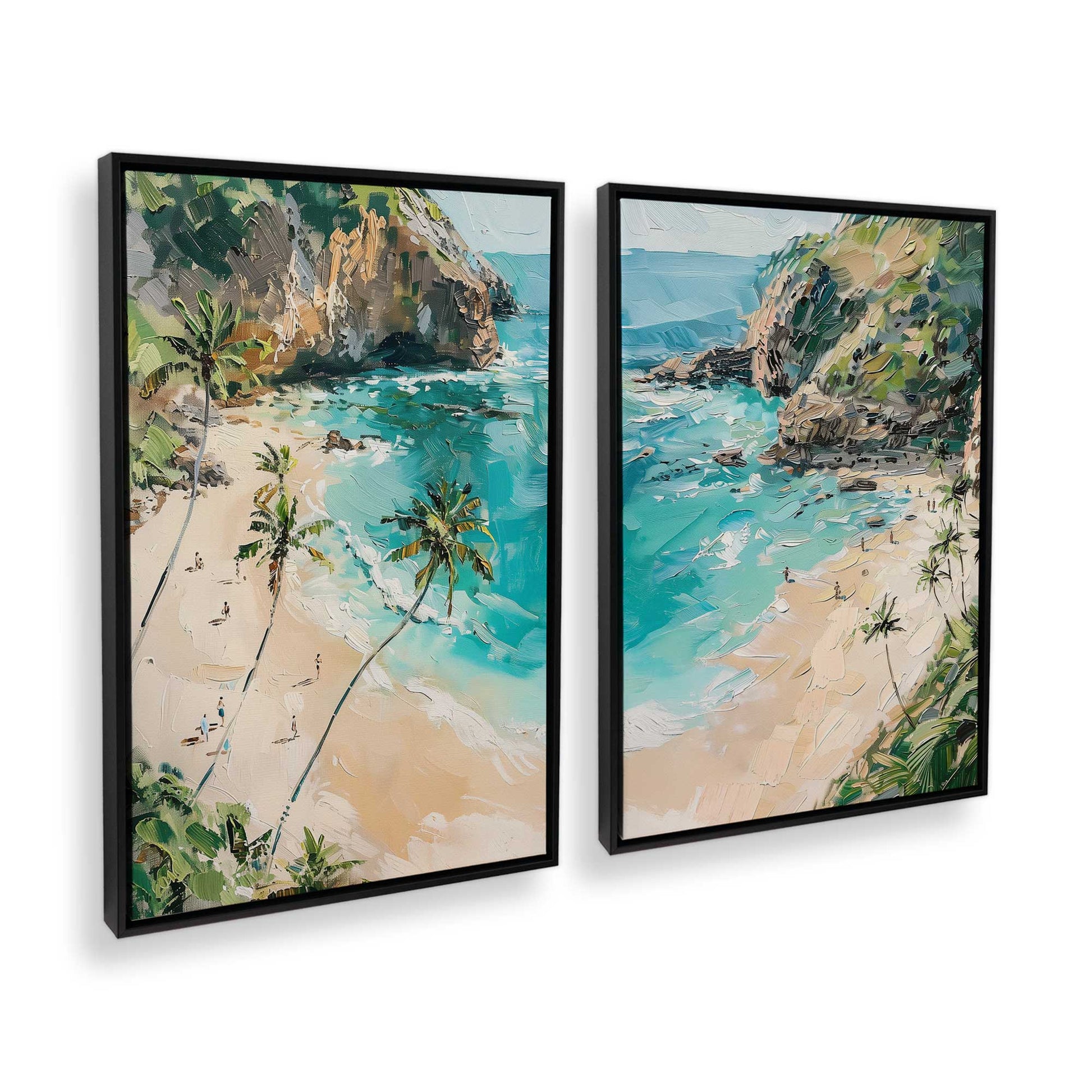 [Color:Satin Black], Picture of art in a Satin Black frame at an angle