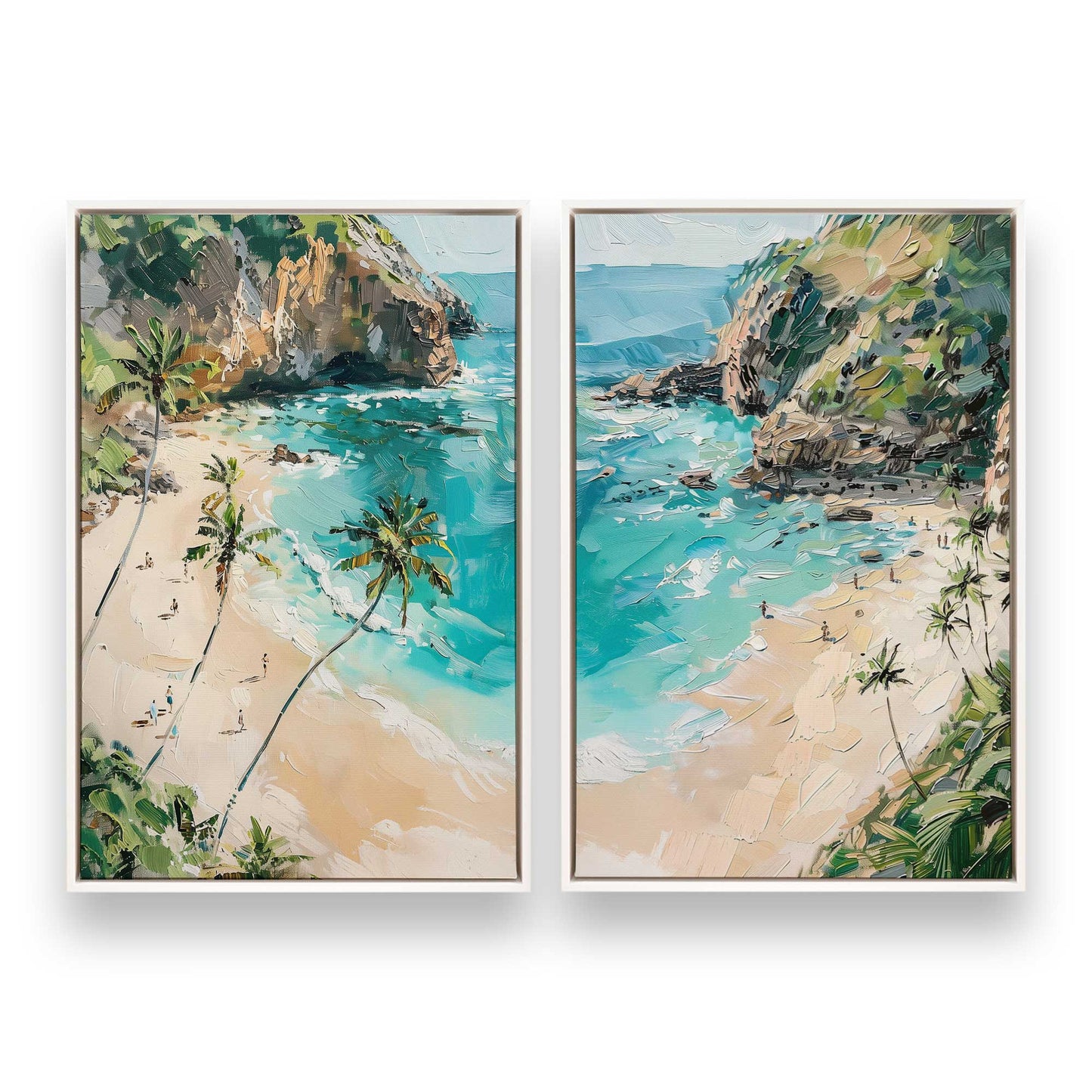[Color:Opaque White], Picture of art in a White frame
