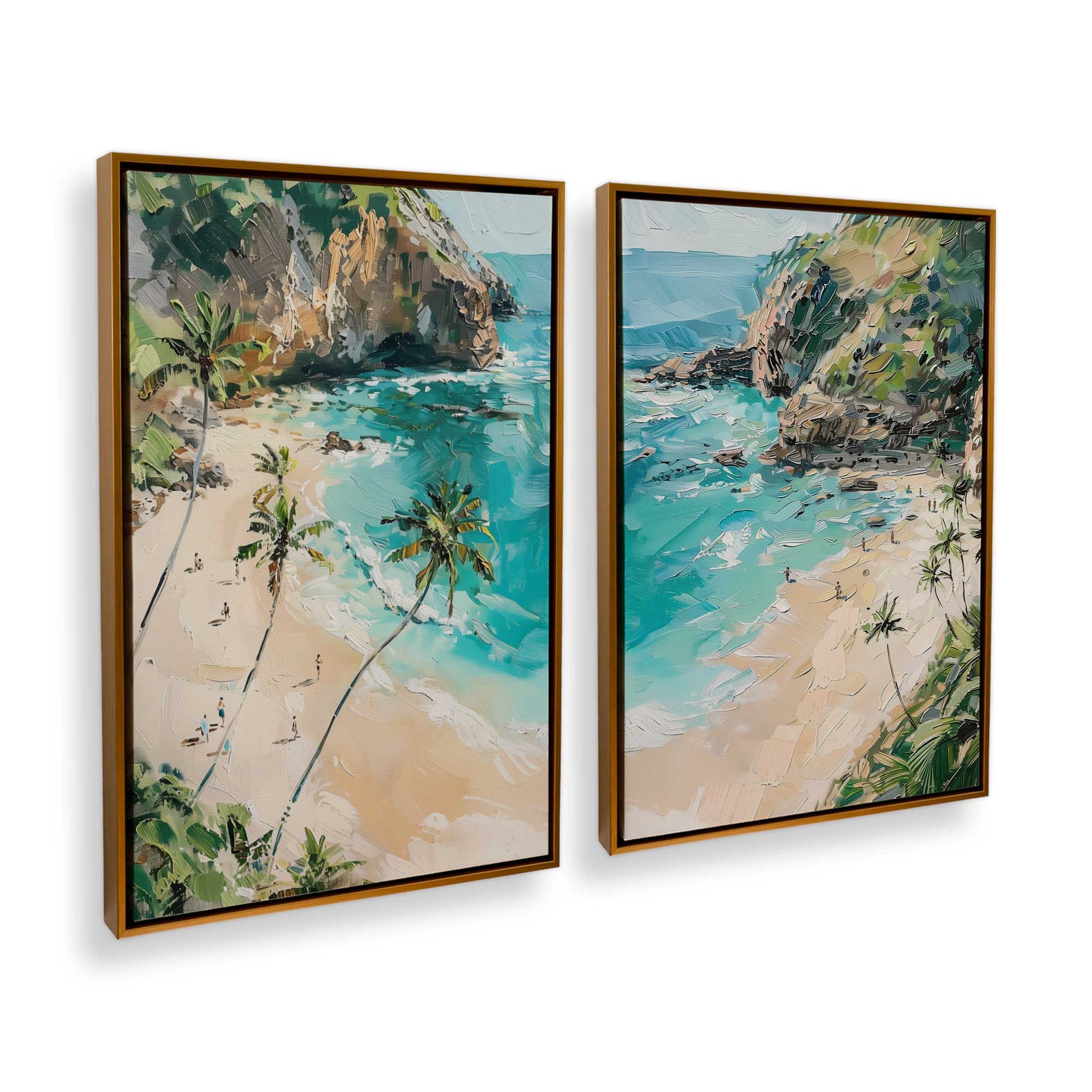 [Color:Polished Gold], Picture of art in a Polished Gold frame at an angle