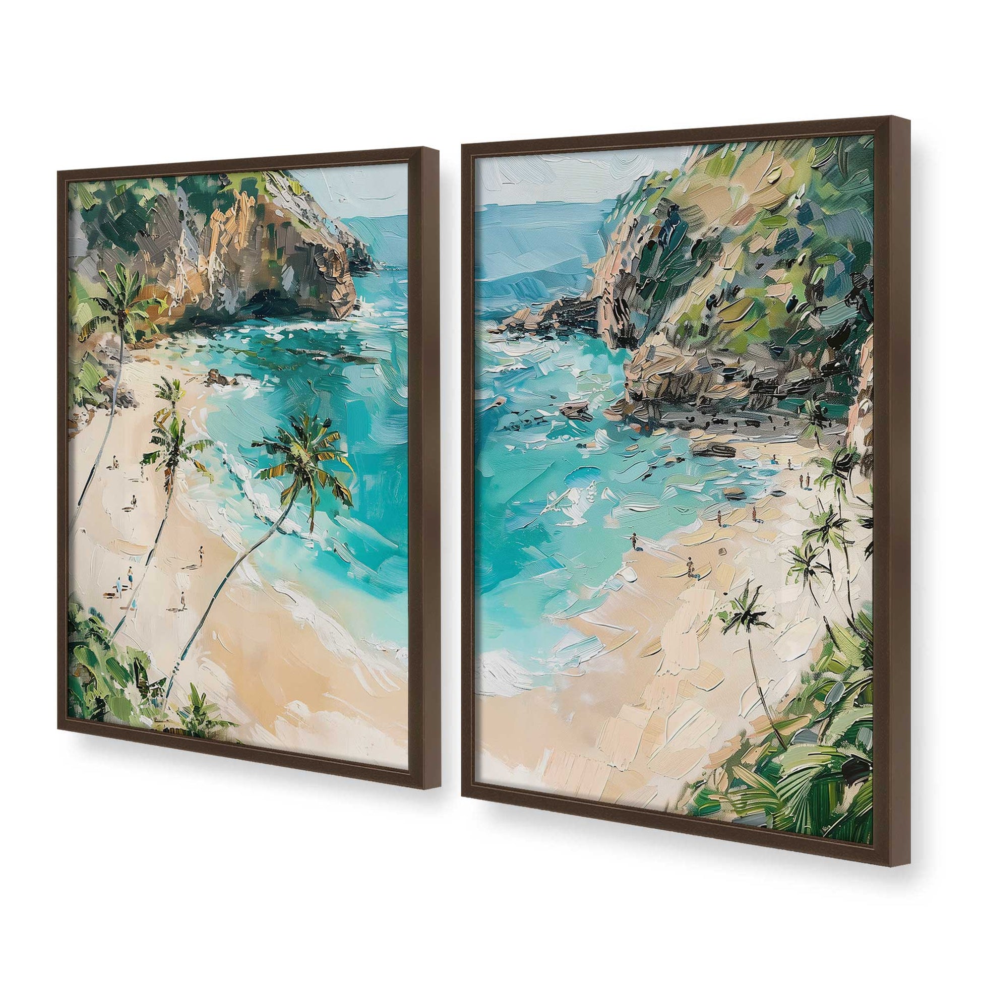 [Color:Belvinder Brown], Picture of art in a Belvinder Brown frame at an angle