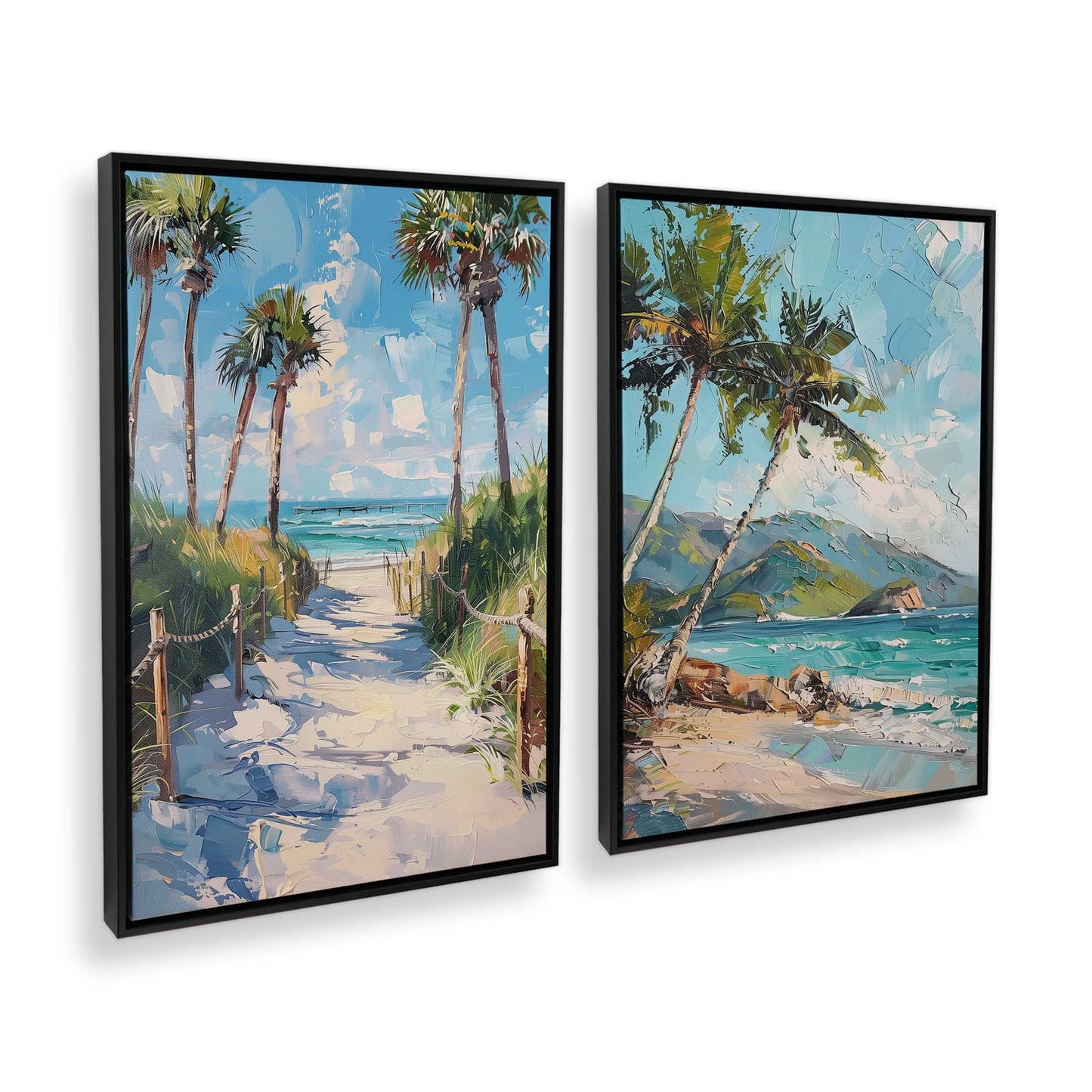 [Color:Satin Black], Picture of art in a Satin Black frame at an angle
