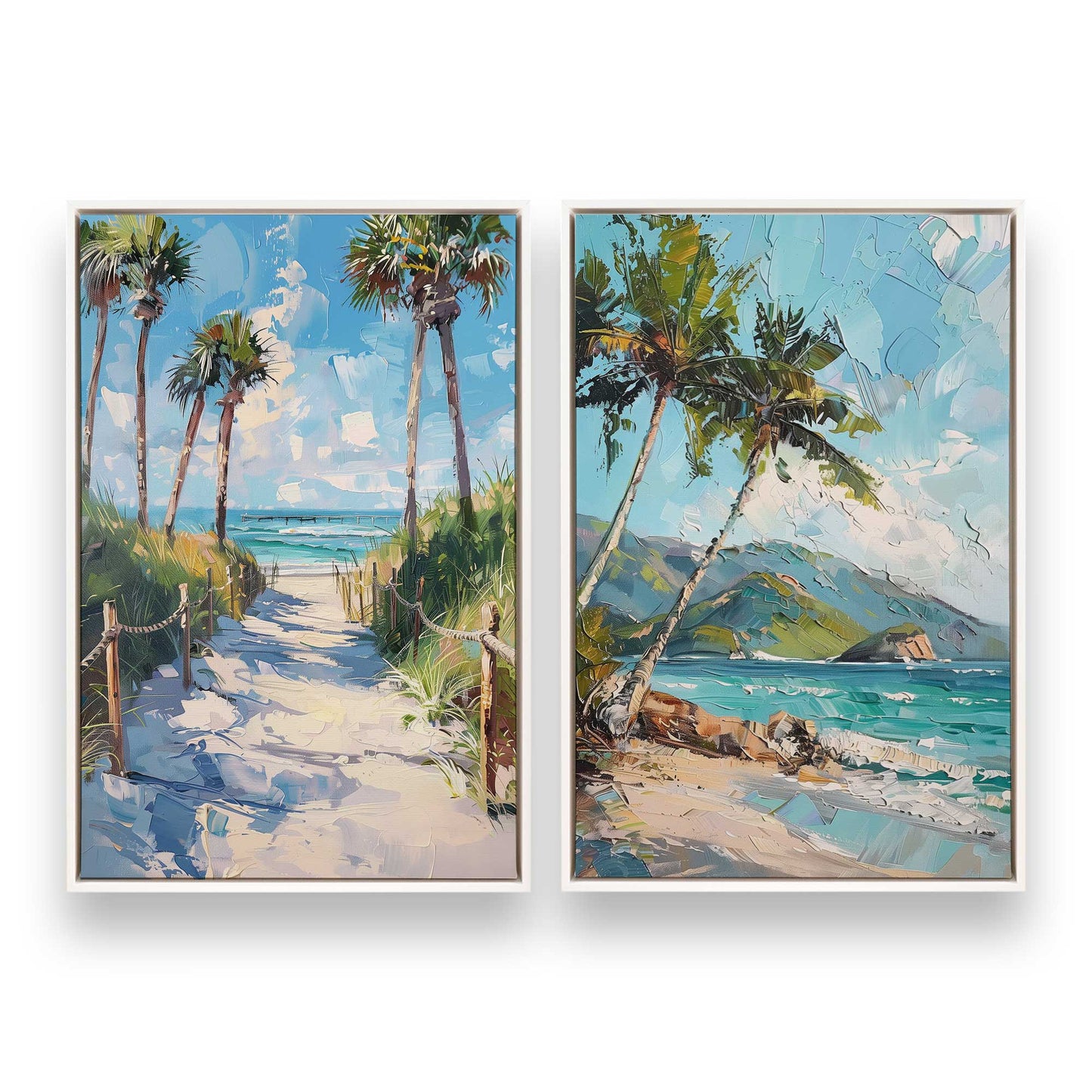 [Color:Opaque White], Picture of art in a White frame