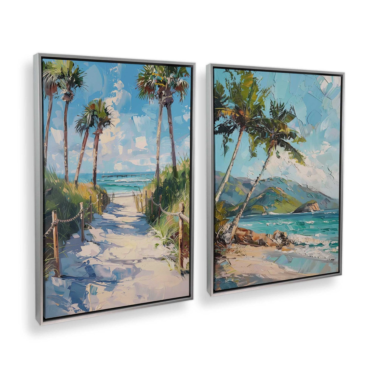 [Color:Polished Chrome], Picture of art in a Polished Chrome frame at an angle