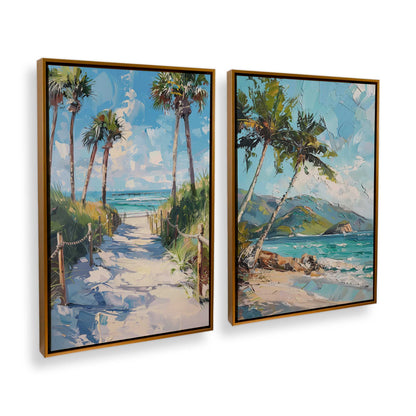 [Color:Polished Gold], Picture of art in a Polished Gold frame at an angle
