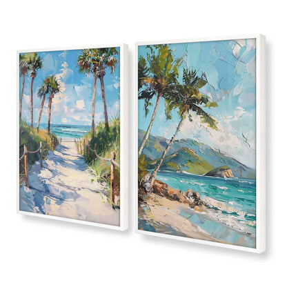 [Color:Opaque White], Picture of art in a Opaque White frame at an angle