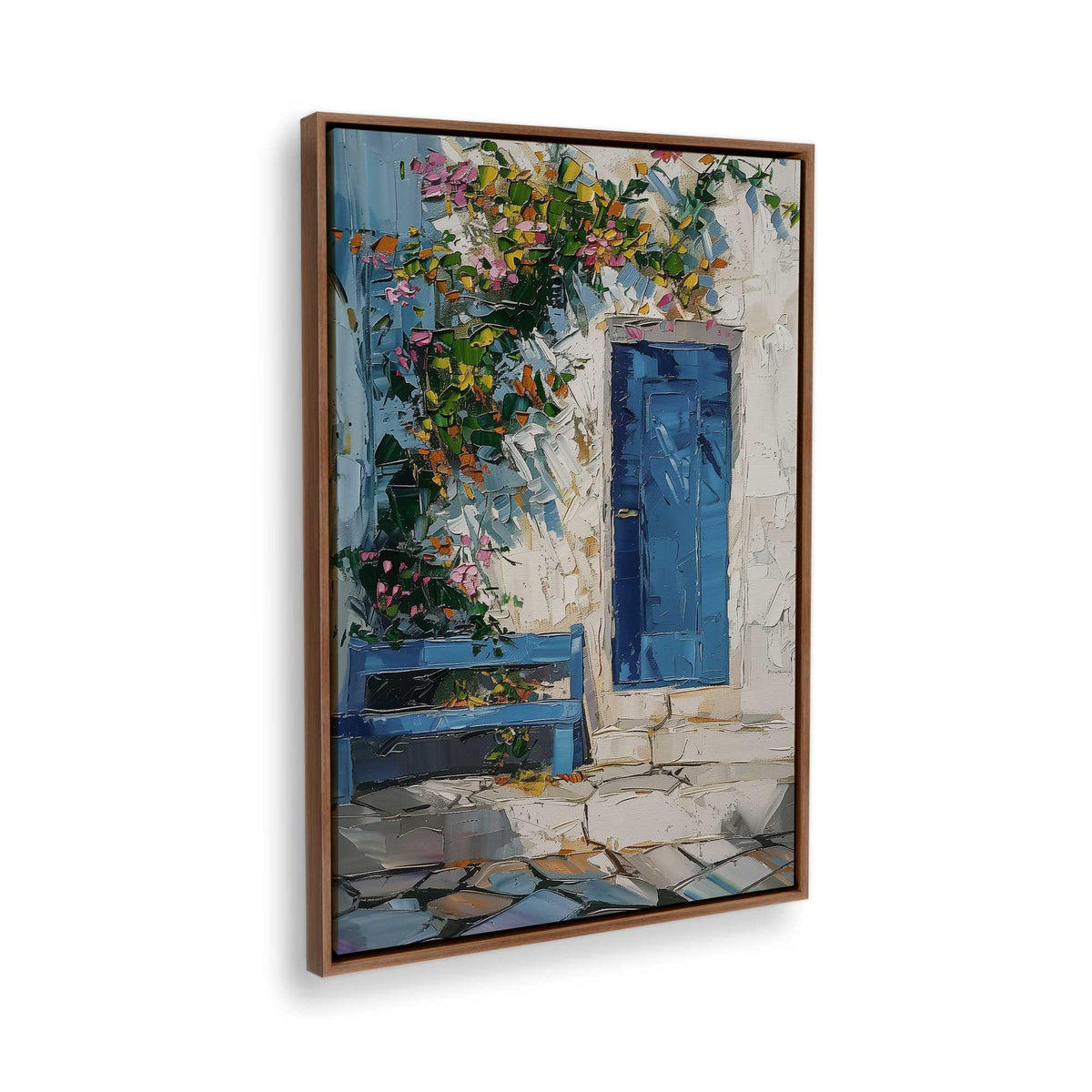 [Color:Walnut], Picture of the corner of the art