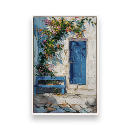 [Color:Opaque White], Picture of art in a White frame