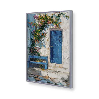 [Color:Polished Chrome], Picture of art in a Polished Chrome frame of the corner
