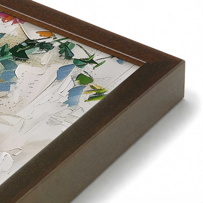 [Color:Belvinder Brown], Picture of art in a Polished Chrome frame at an angle