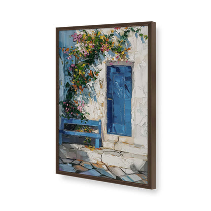 [Color:Belvinder Brown], Picture of art in a Polished Chrome frame of the corner
