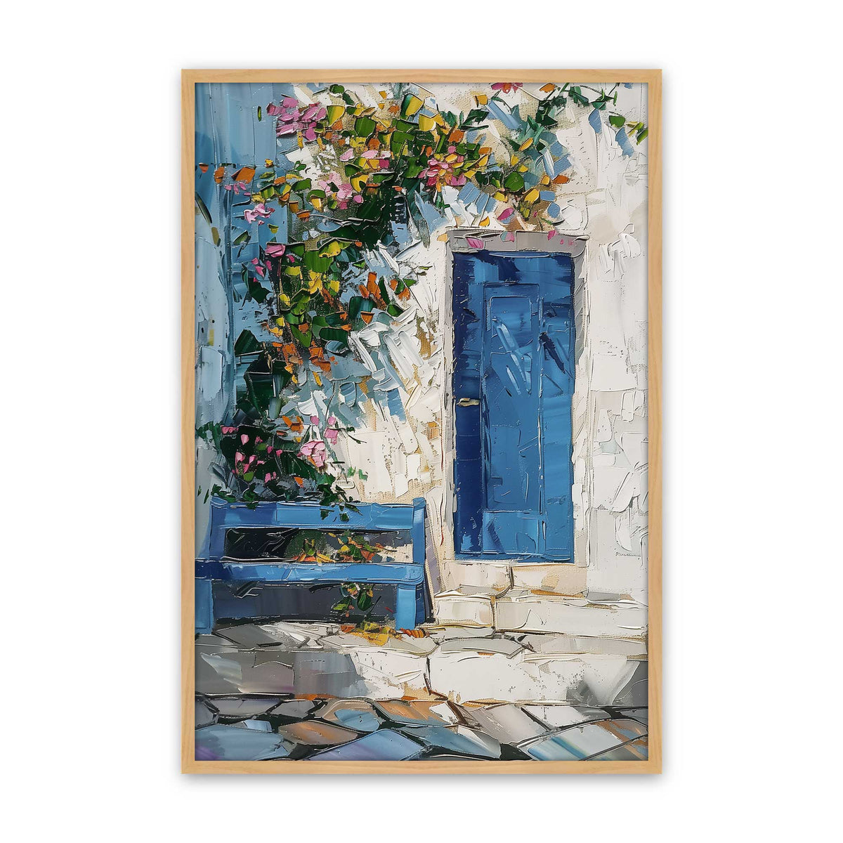 [Color:American Maple], Picture of art in a Polished Chrome frame
