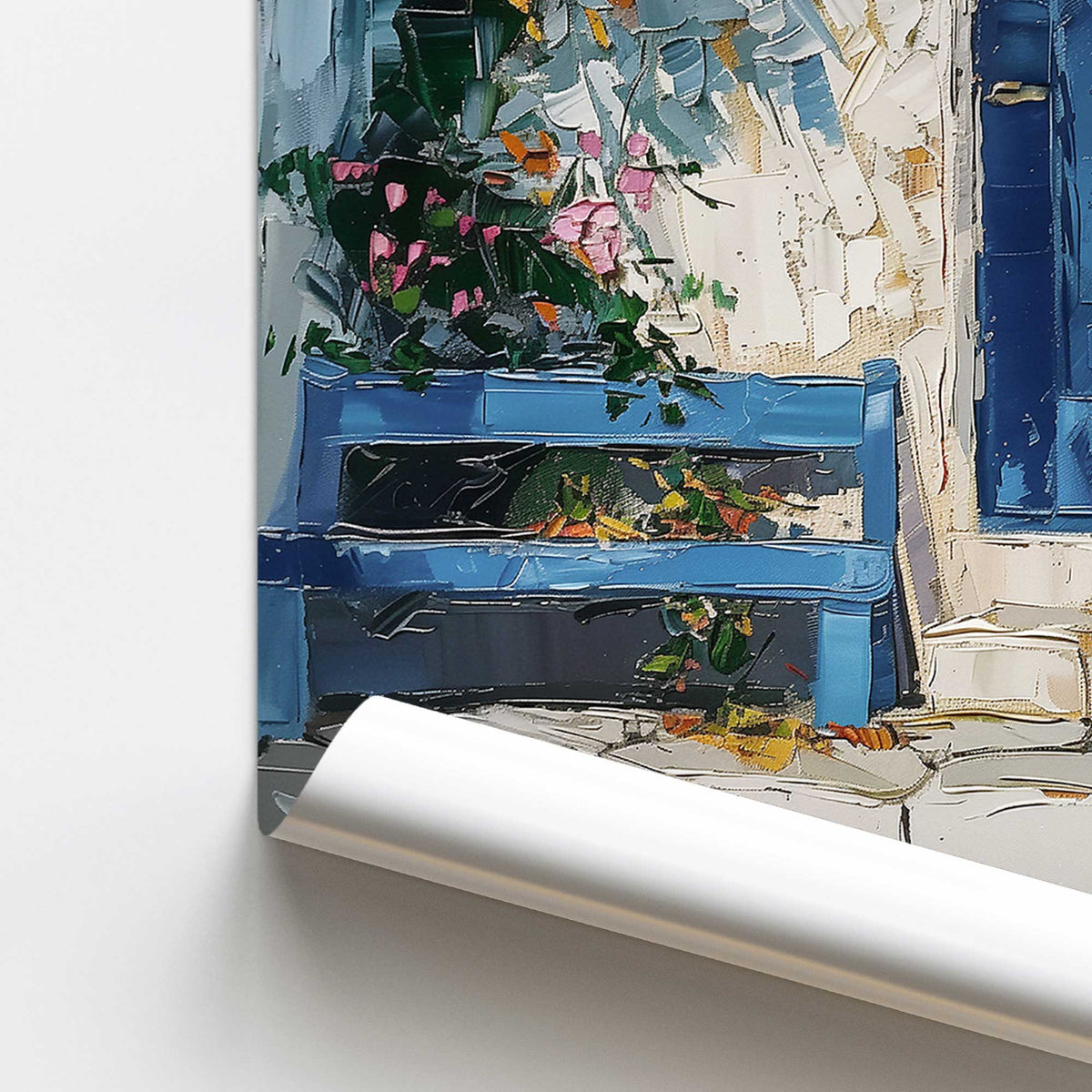Blue Door Blossoms Print