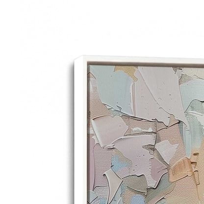 [Color:Opaque White], Picture of art in a White frame at an angle