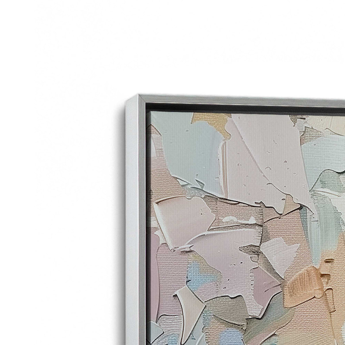 [Color:Polished Chrome], Picture of art in a Polished Chrome frame at an angle