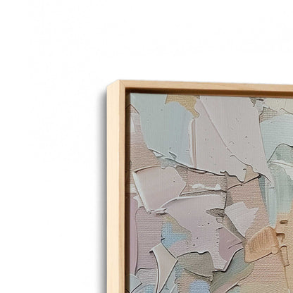 [Color:American Maple], Picture of art in a American Maple frame at an angle