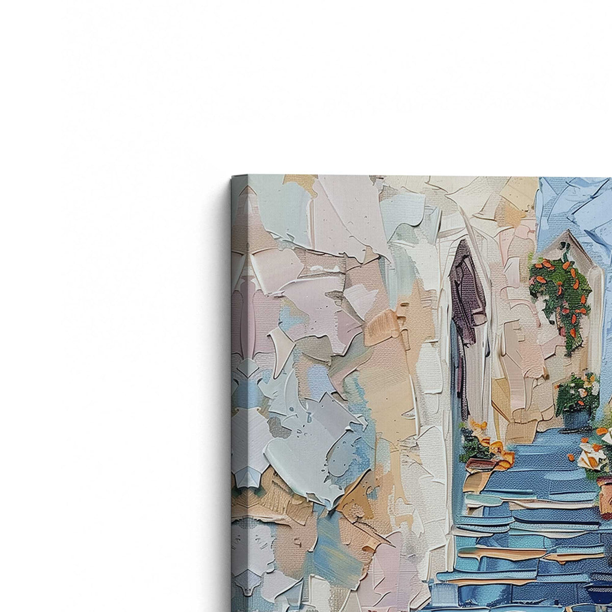 [Color:Stretched Canvas], Picture of the corner of the art