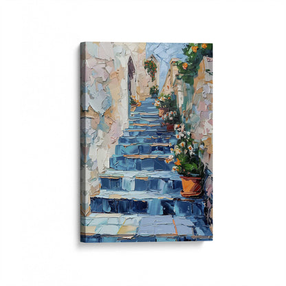 [Color:Stretched Canvas], Picture of art at an angle