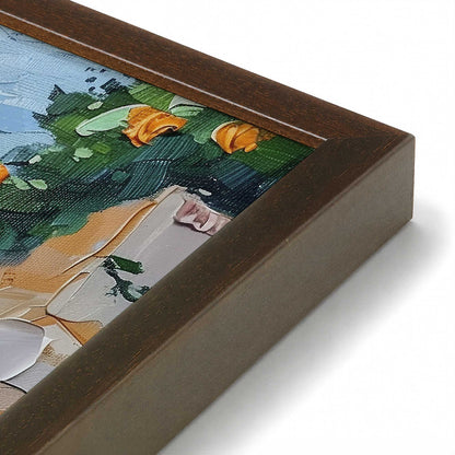 [Color:Belvinder Brown], Picture of art in a Polished Chrome frame at an angle