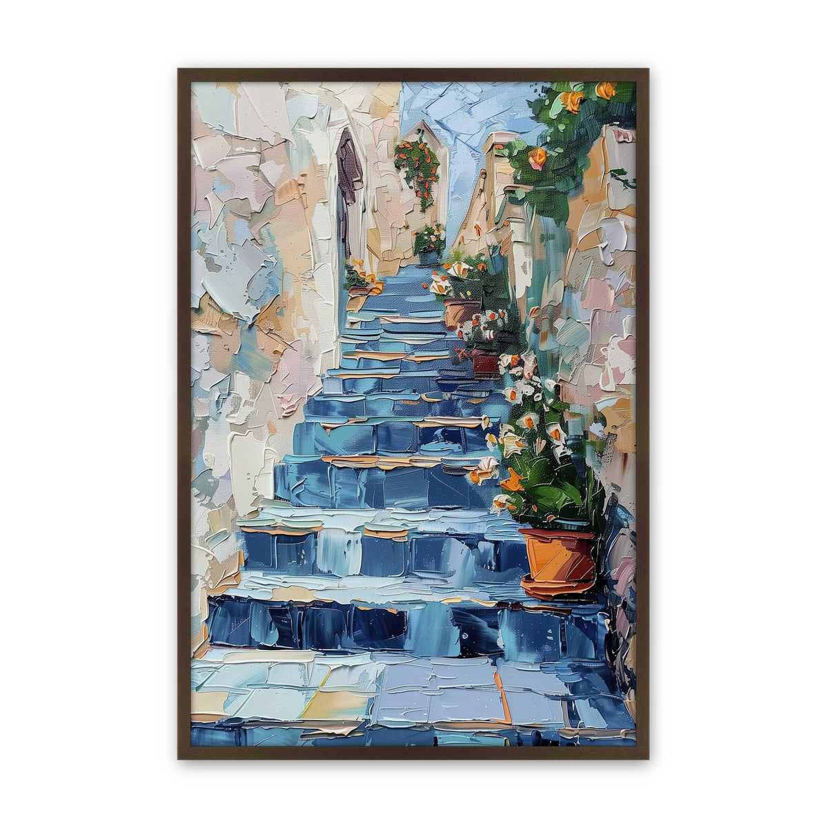 [Color:Belvinder Brown], Picture of art in a Polished Chrome frame
