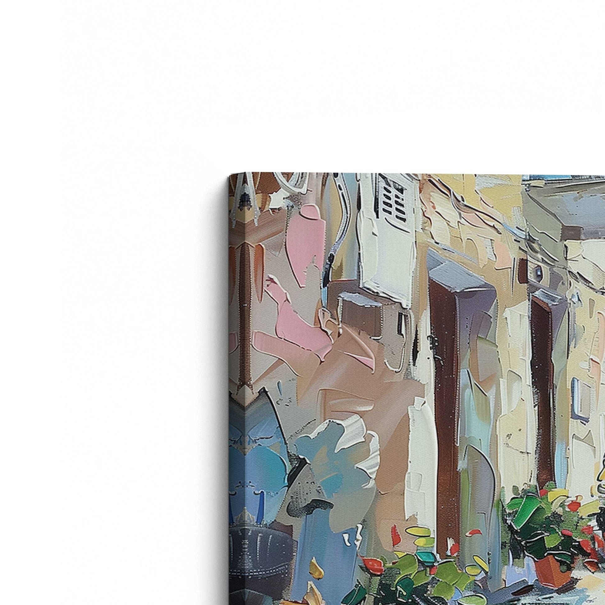 [Color:Stretched Canvas], Picture of the corner of the art