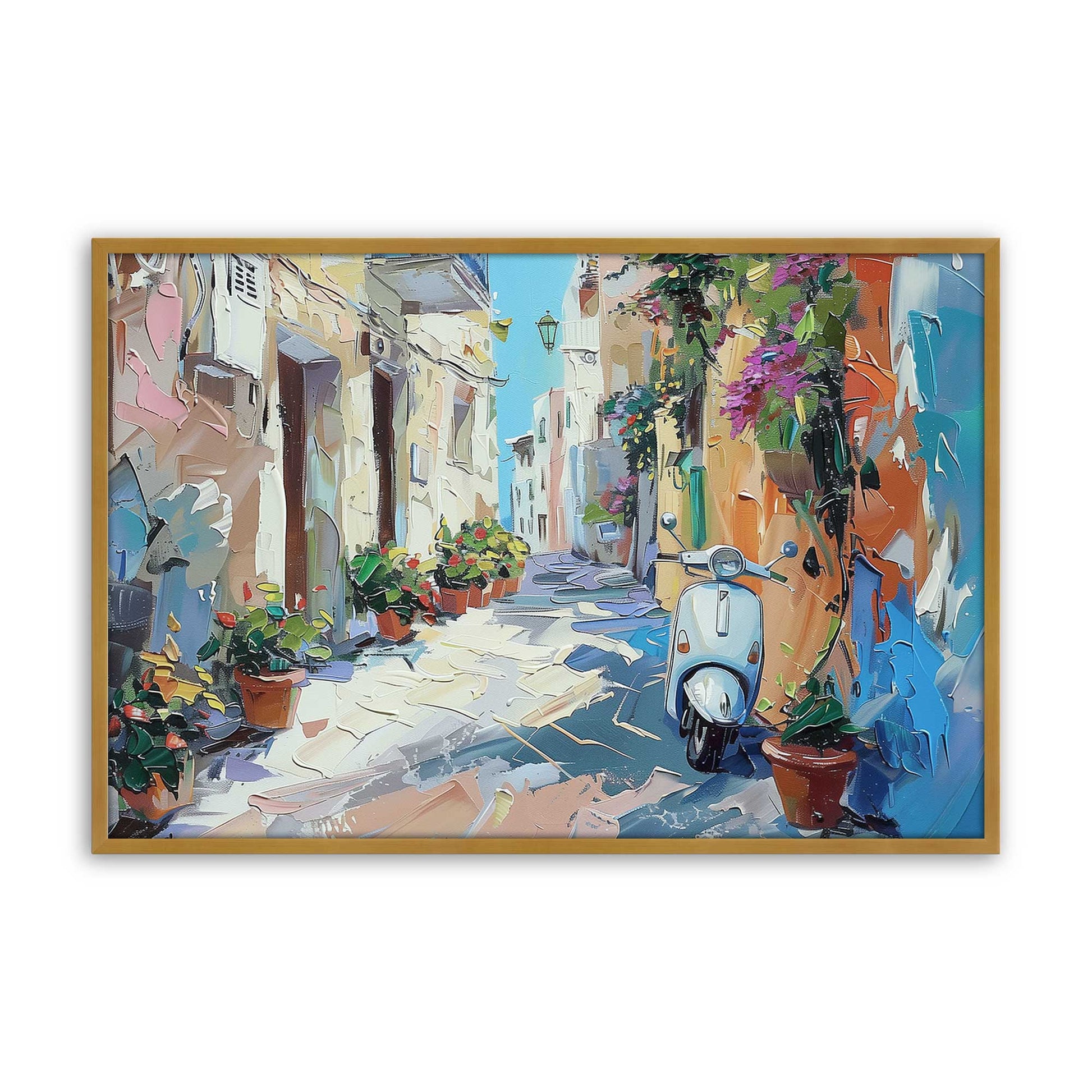 [Color:Polished Gold], Picture of art in a Polished Gold frame