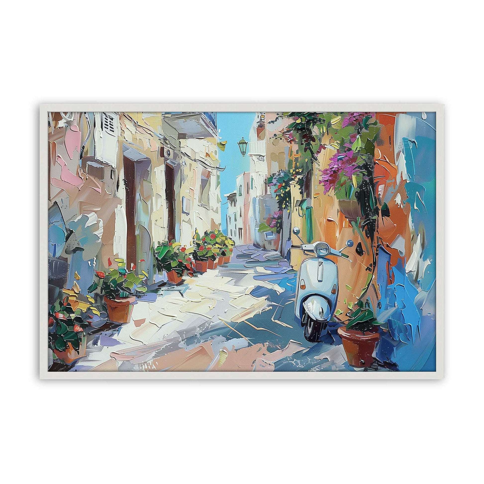 [Color:Opaque White], Picture of art in a Opaque White frame