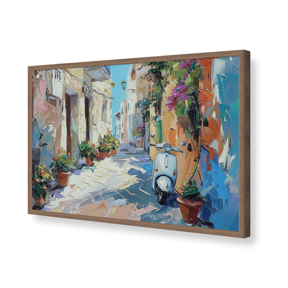 [Color:Walnut], Picture of art in a Walnut frame of the corner
