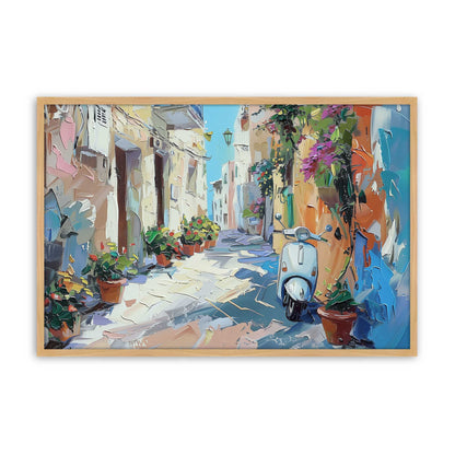 [Color:American Maple], Picture of art in a Polished Chrome frame