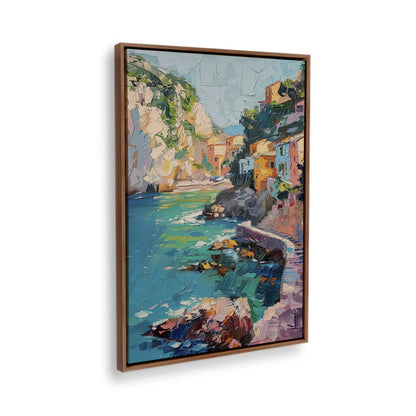 [Color:Walnut], Picture of the corner of the art