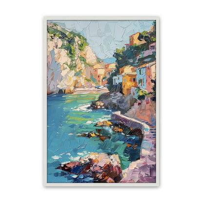 [Color:Opaque White], Picture of art in a Polished Chrome frame