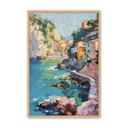 [Color:American Maple], Picture of art in a Polished Chrome frame