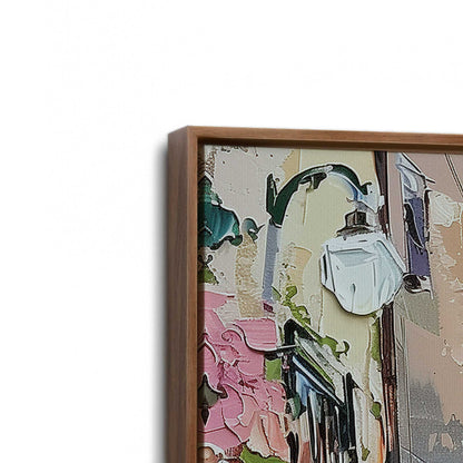 [Color:Walnut], Picture of art in a Walnut frame at an angle
