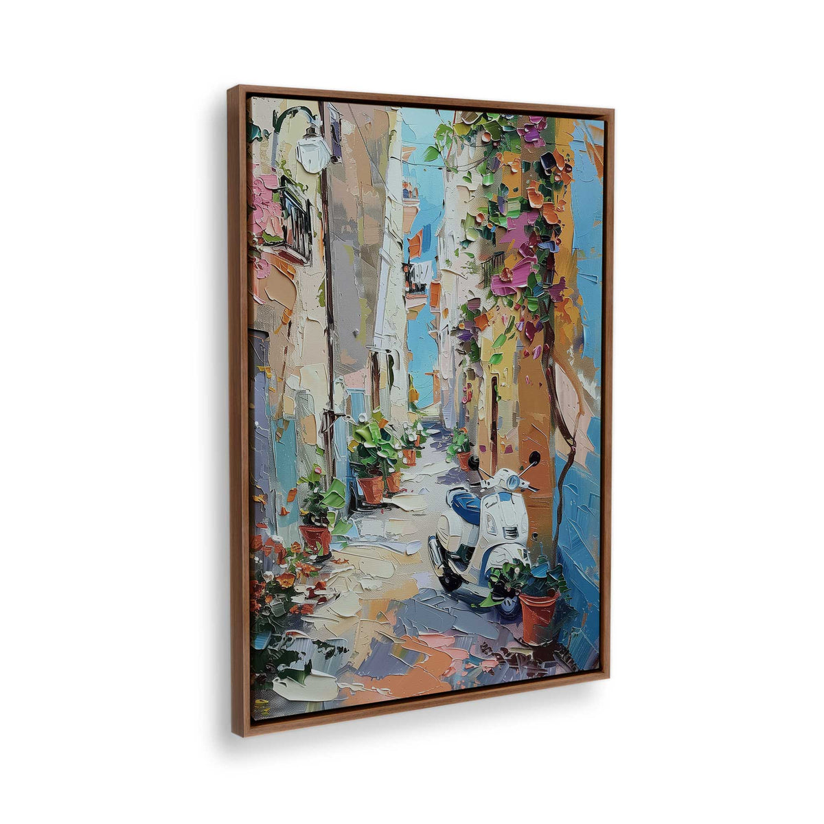 [Color:Walnut], Picture of the corner of the art