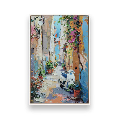 [Color:Opaque White], Picture of art in a White frame