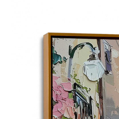 [Color:Polished Gold], Picture of art in a Polished Gold frame at an angle
