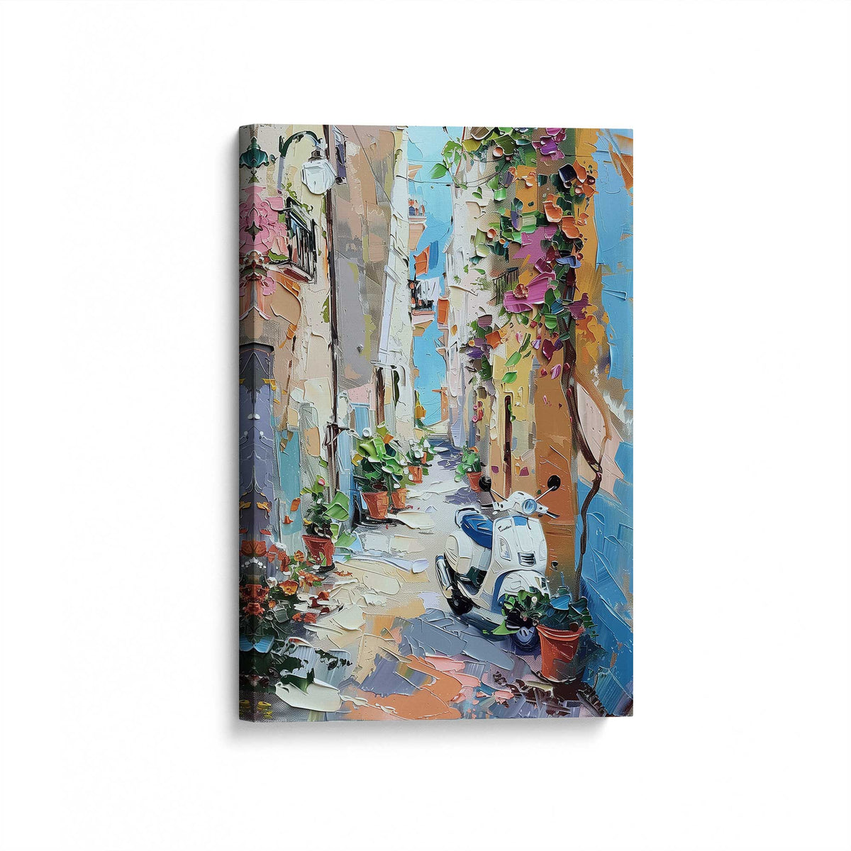 [Color:Stretched Canvas], Picture of art at an angle