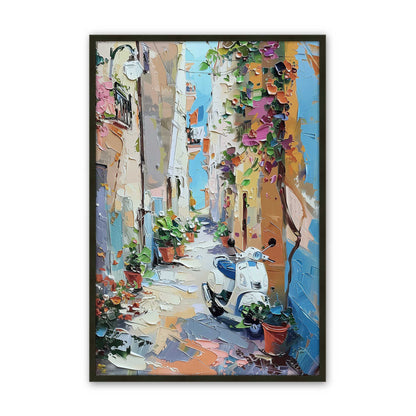 [Color:Satin Black], Picture of art in a Polished Chrome frame
