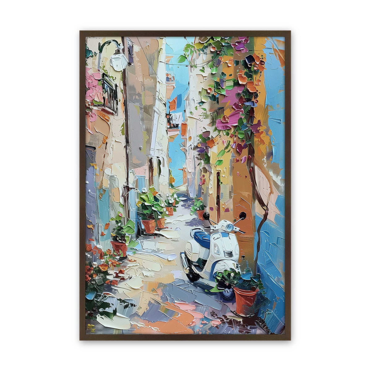 [Color:Belvinder Brown], Picture of art in a Polished Chrome frame