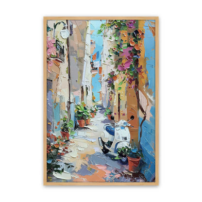 [Color:American Maple], Picture of art in a Polished Chrome frame