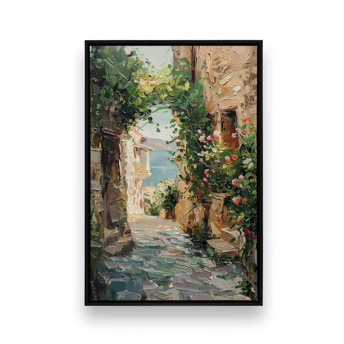 [Color:Satin Black], Picture of art in a Satin Black frame