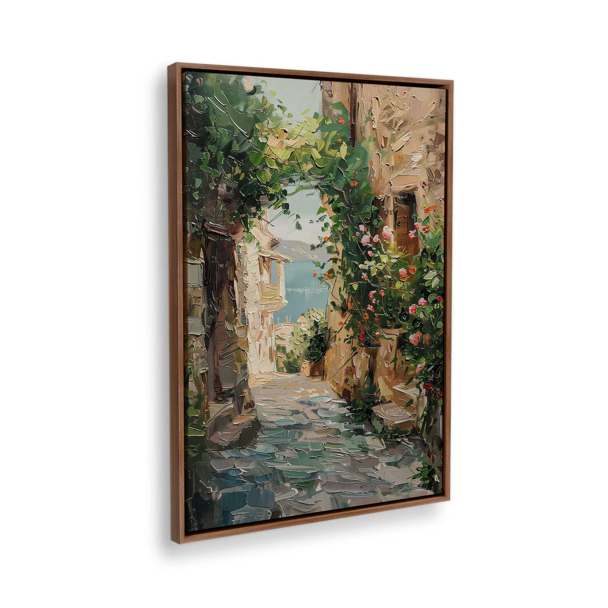 [Color:Walnut], Picture of the corner of the art