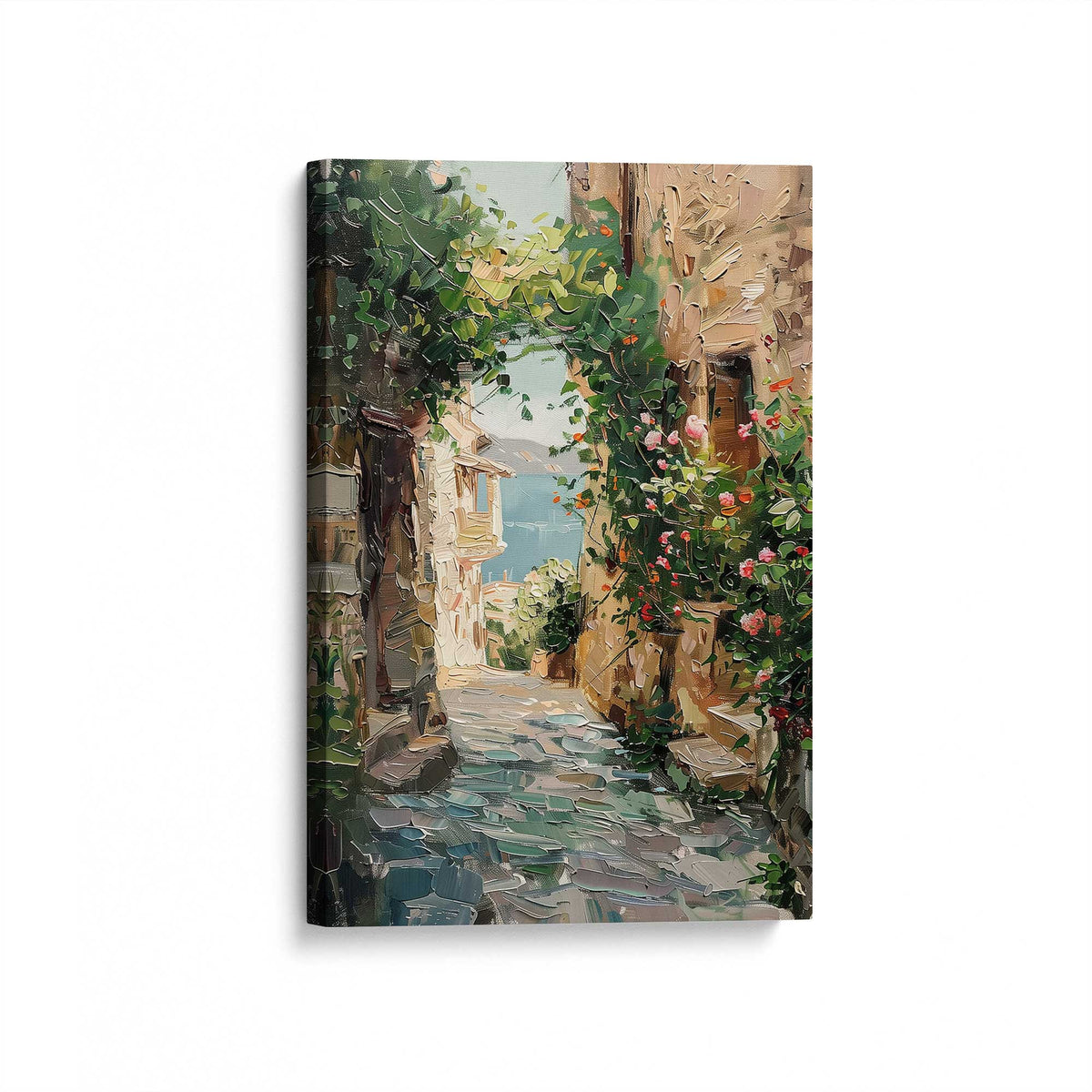 [Color:Stretched Canvas], Picture of art at an angle