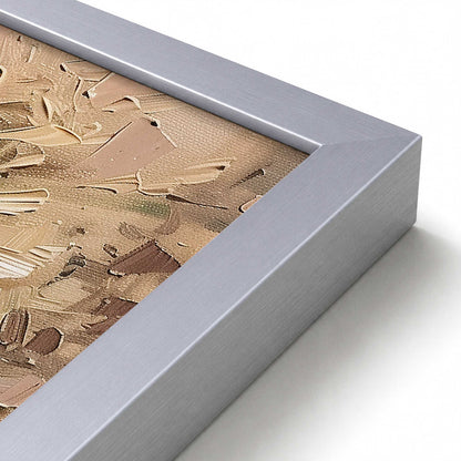 [Color:Polished Chrome], Picture of art in a Polished Chrome frame at an angle