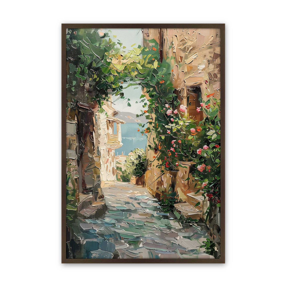 [Color:Belvinder Brown], Picture of art in a Polished Chrome frame