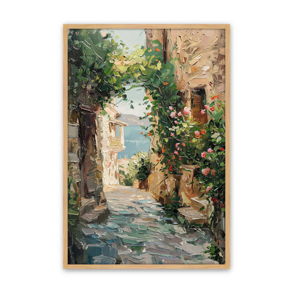 [Color:American Maple], Picture of art in a Polished Chrome frame