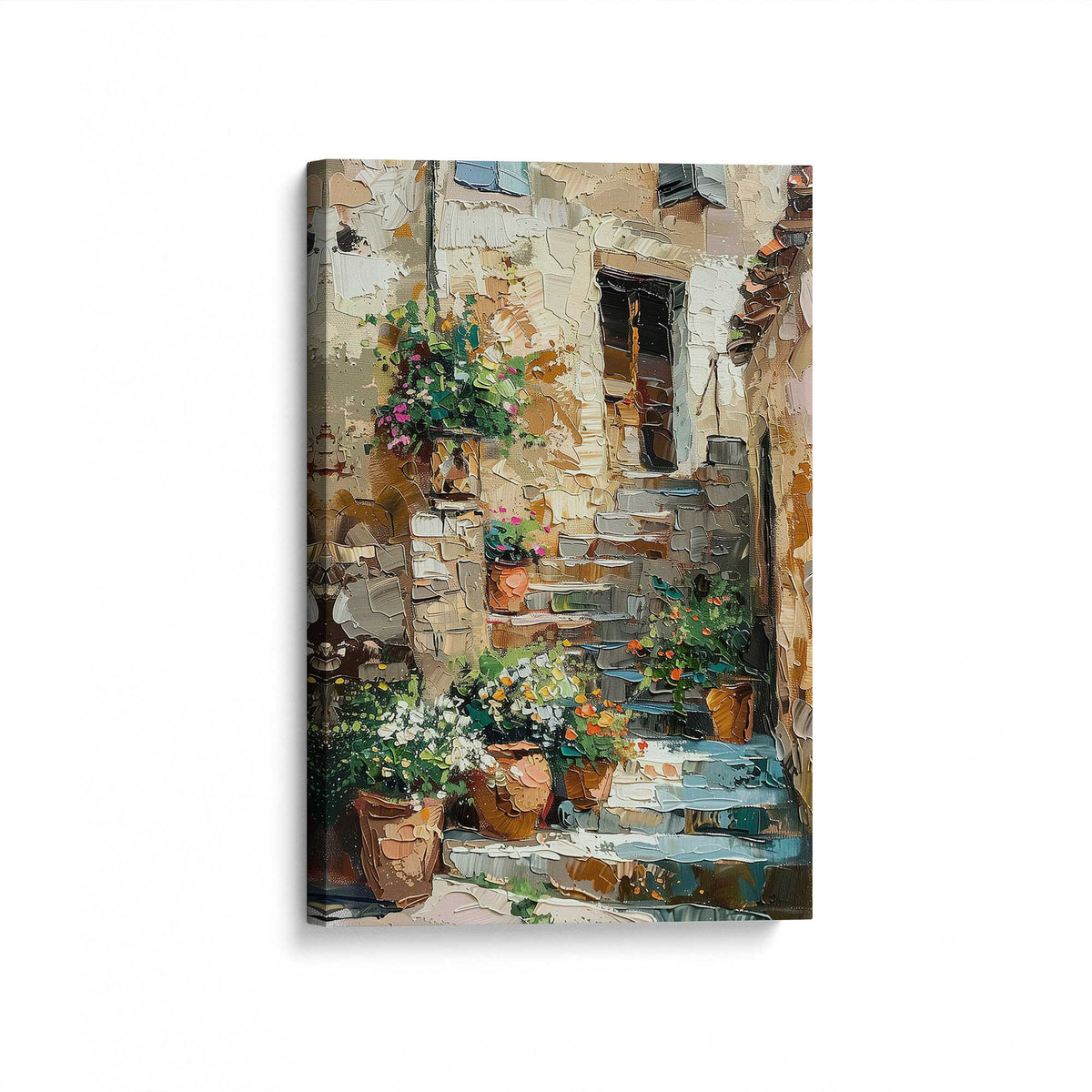 [Color:Stretched Canvas], Picture of art at an angle