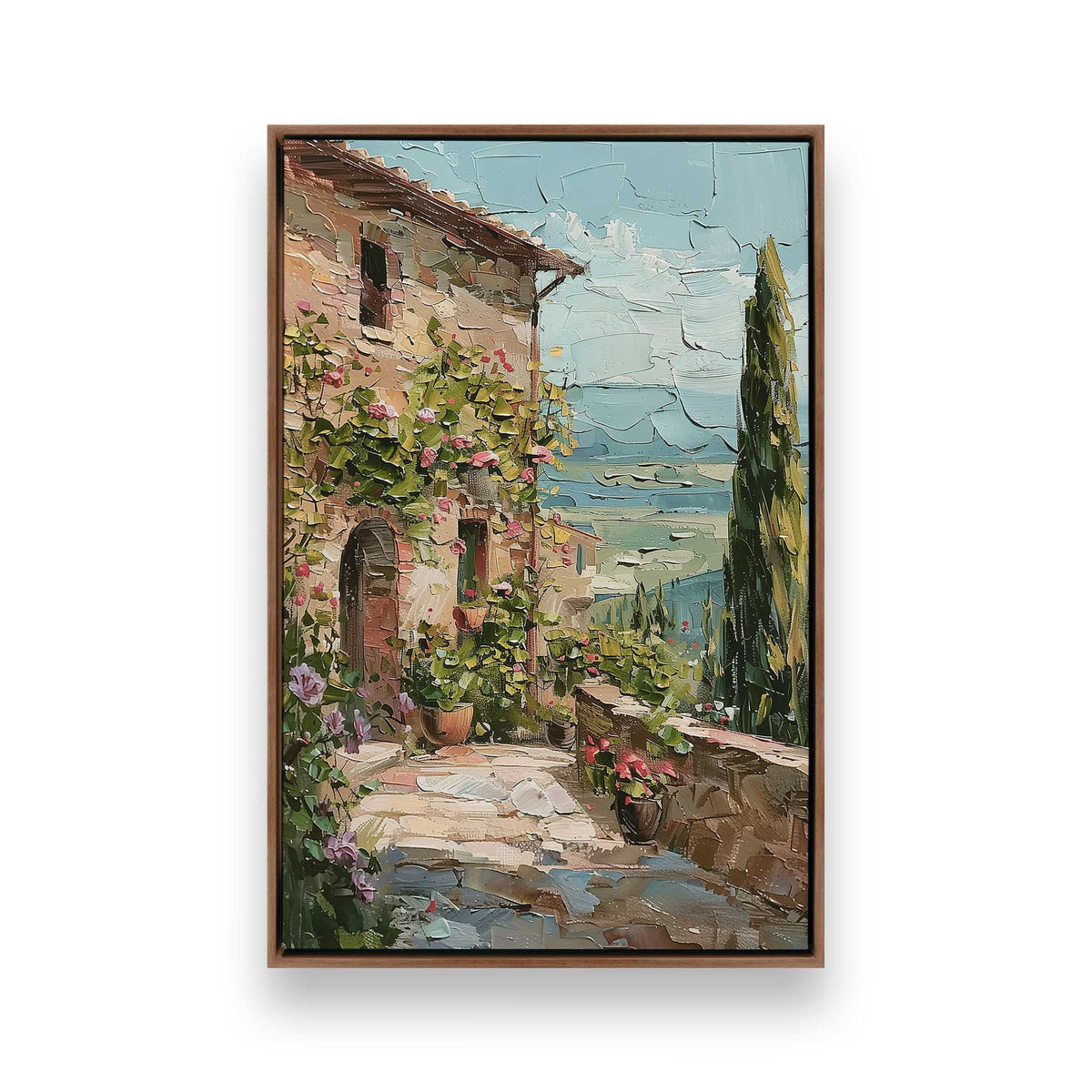 [Color:Walnut], Picture of art in a Walnut frame