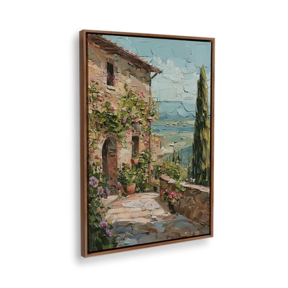 [Color:Walnut], Picture of the corner of the art