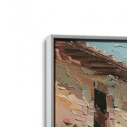 [Color:Polished Chrome], Picture of art in a Polished Chrome frame at an angle